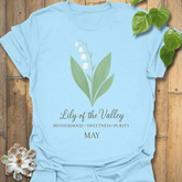 May Lily Of The Valley T-shirt Light Blue / S T-Shirt