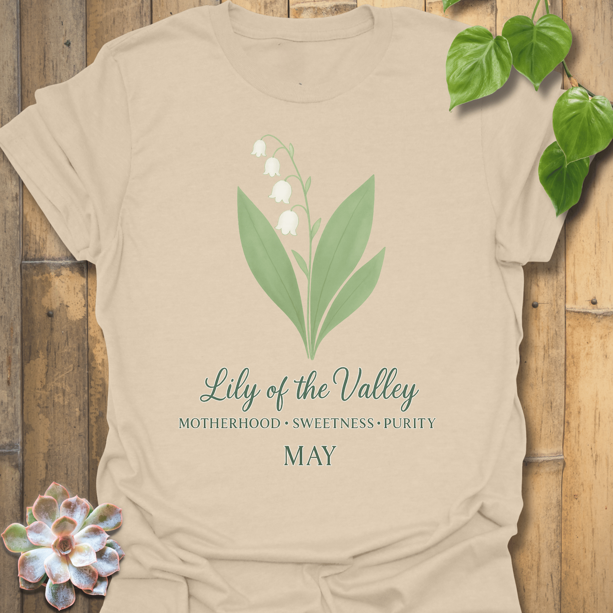 May Lily Of The Valley T-shirt Sand / S T-Shirt