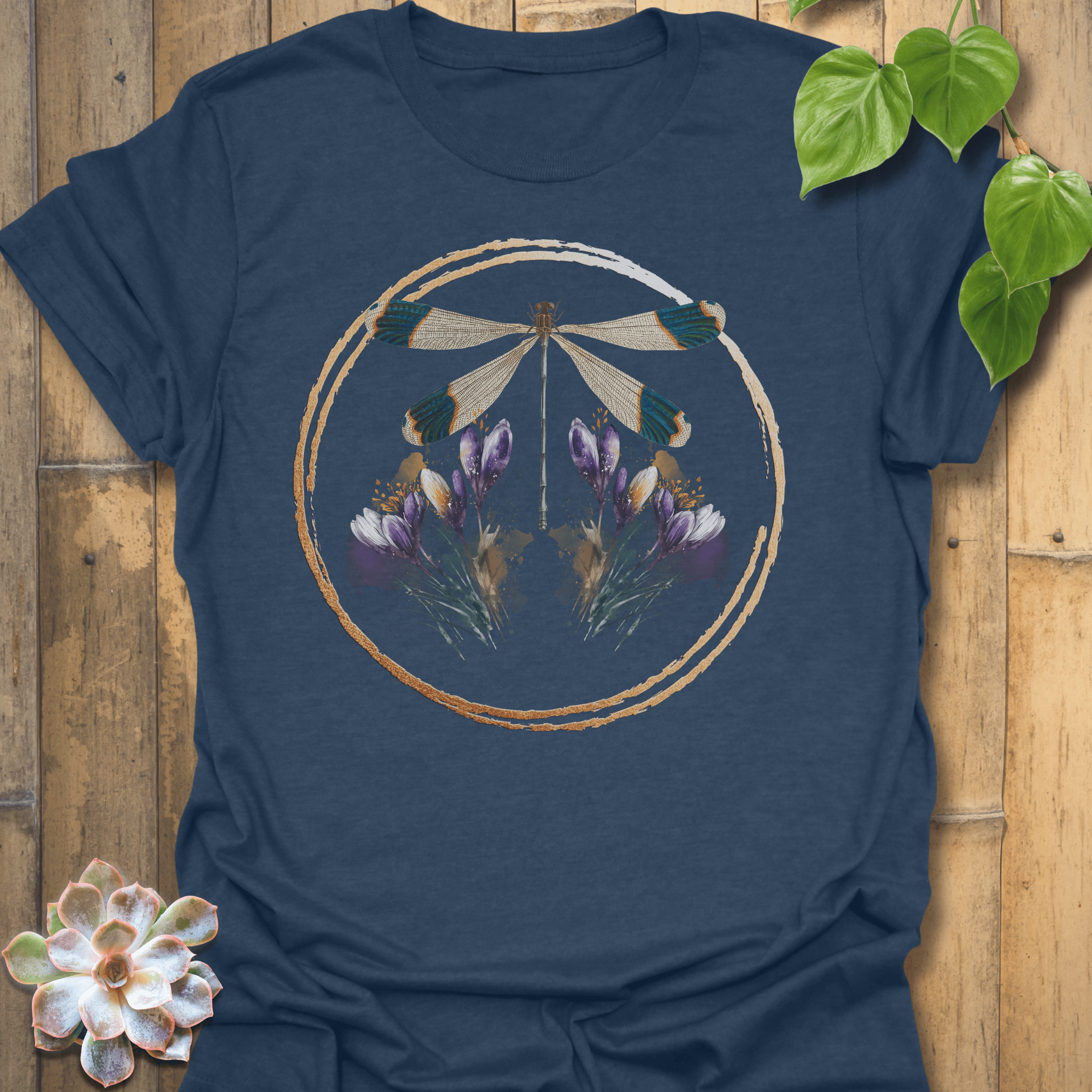 Meadow Circle T-shirt Heather Navy / S T-Shirt