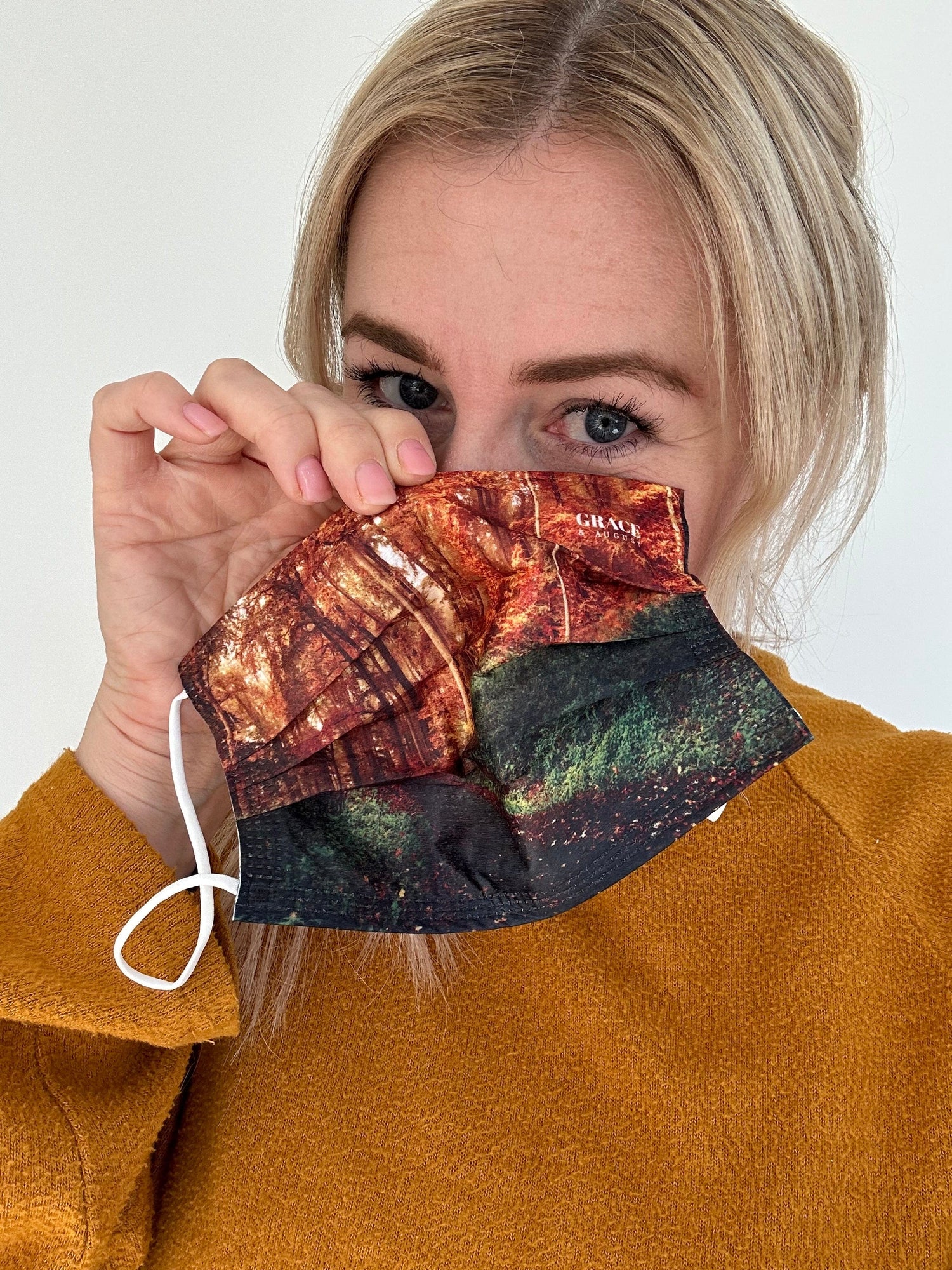 Medical Face Masks |  Disposable Masks | Autumn Forest 10x10 Pack Adult Face masks