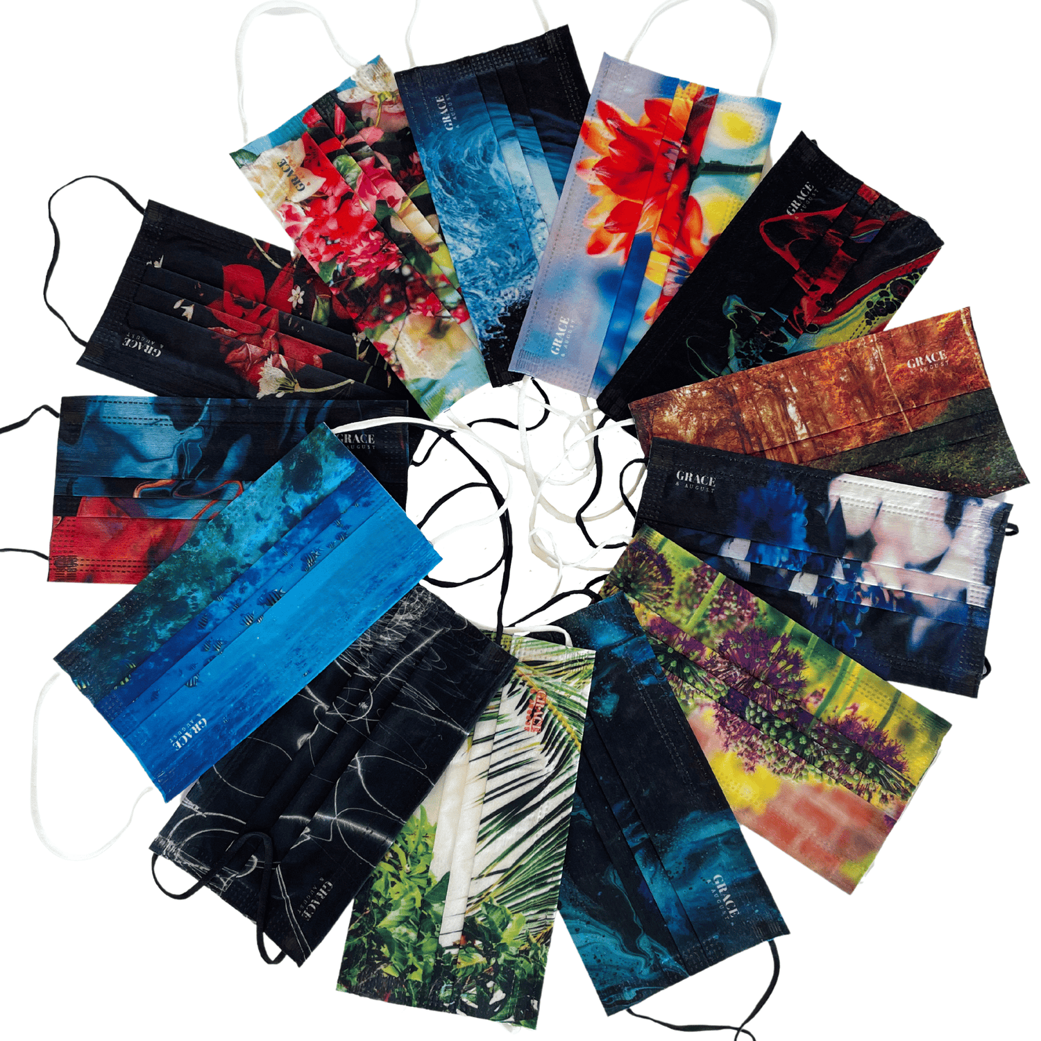 Medical Grade Face Mask | Disposable Masks NZ | Sparkler Print  10x10 Pack Face masks