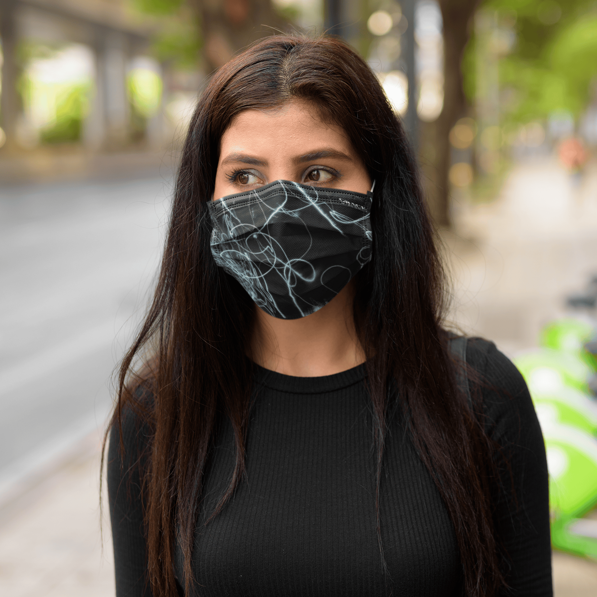 Medical Grade Face Mask | Disposable Masks NZ | Sparkler Print  10x10 Pack Face masks