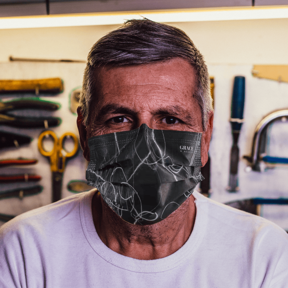 Medical Grade Face Mask | Disposable Masks NZ | Sparkler Print  10x10 Pack Face masks