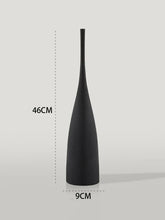 Minimalist Zenith Ceramic Vase – Handcrafted Elegance in Monochrome Black 46cm vase
