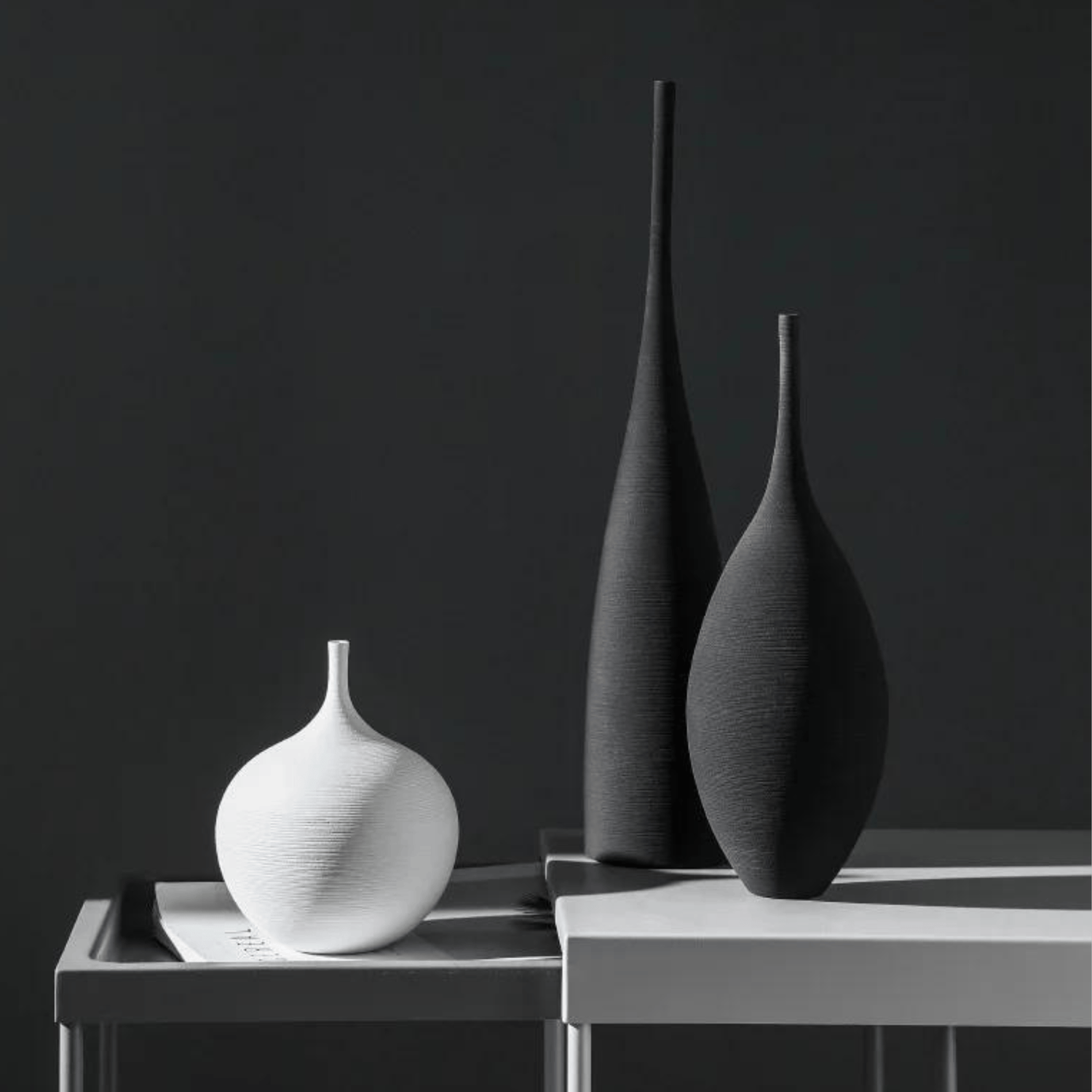 Minimalist Zenith Ceramic Vase – Handcrafted Elegance in Monochrome vase