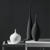 Minimalist Zenith Ceramic Vase – Handcrafted Elegance in Monochrome vase