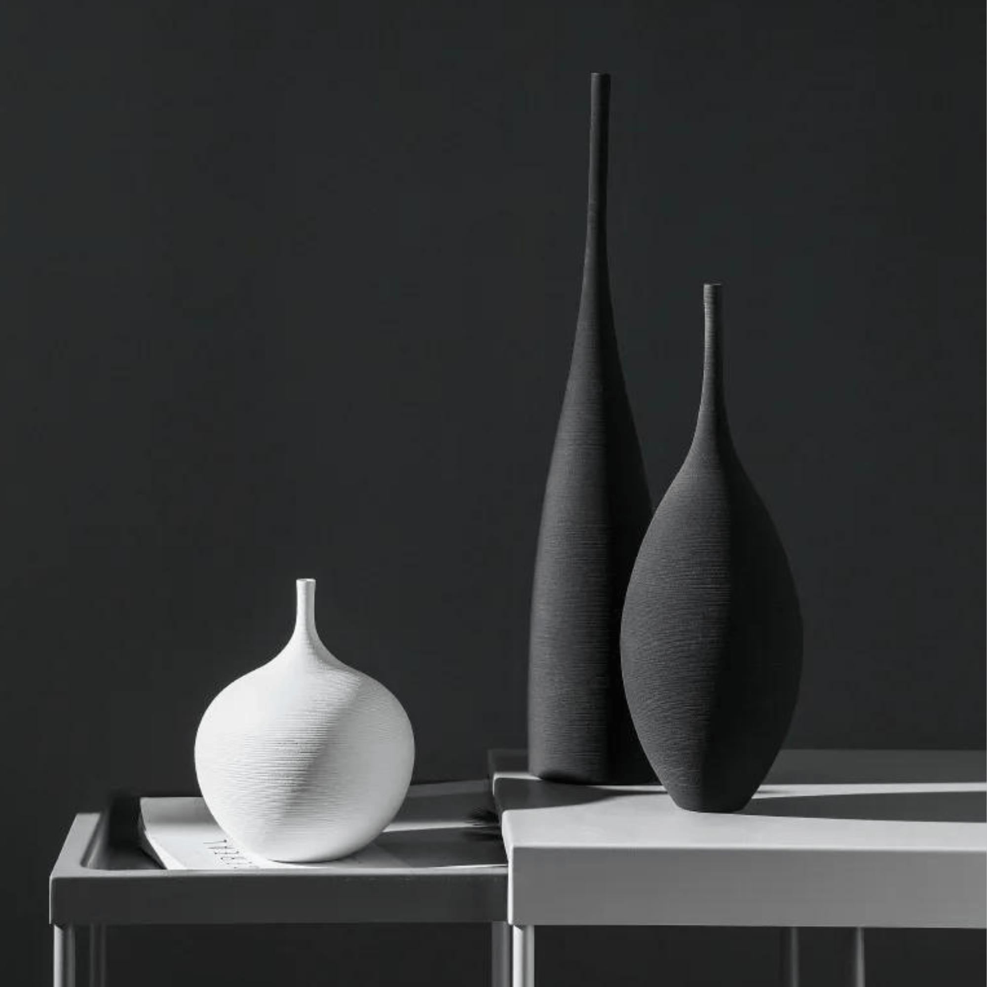 Minimalist Zenith Ceramic Vase – Handcrafted Elegance in Monochrome vase