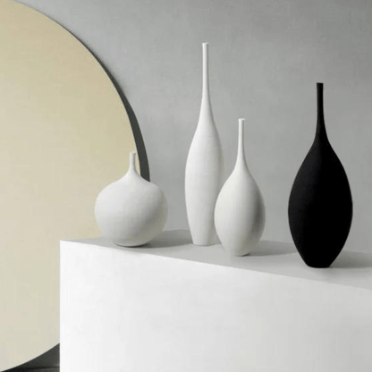 Minimalist Zenith Ceramic Vase – Handcrafted Elegance in Monochrome vase