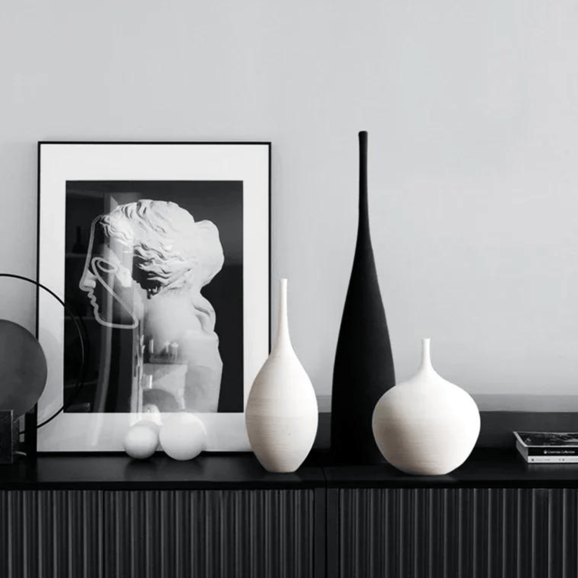 Minimalist Zenith Ceramic Vase – Handcrafted Elegance in Monochrome vase