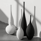 Minimalist Zenith Ceramic Vase – Handcrafted Elegance in Monochrome vase