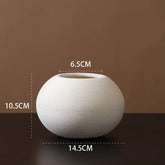 Minimalist Zenith Ceramic Vase – Handcrafted Elegance in Monochrome White B vase