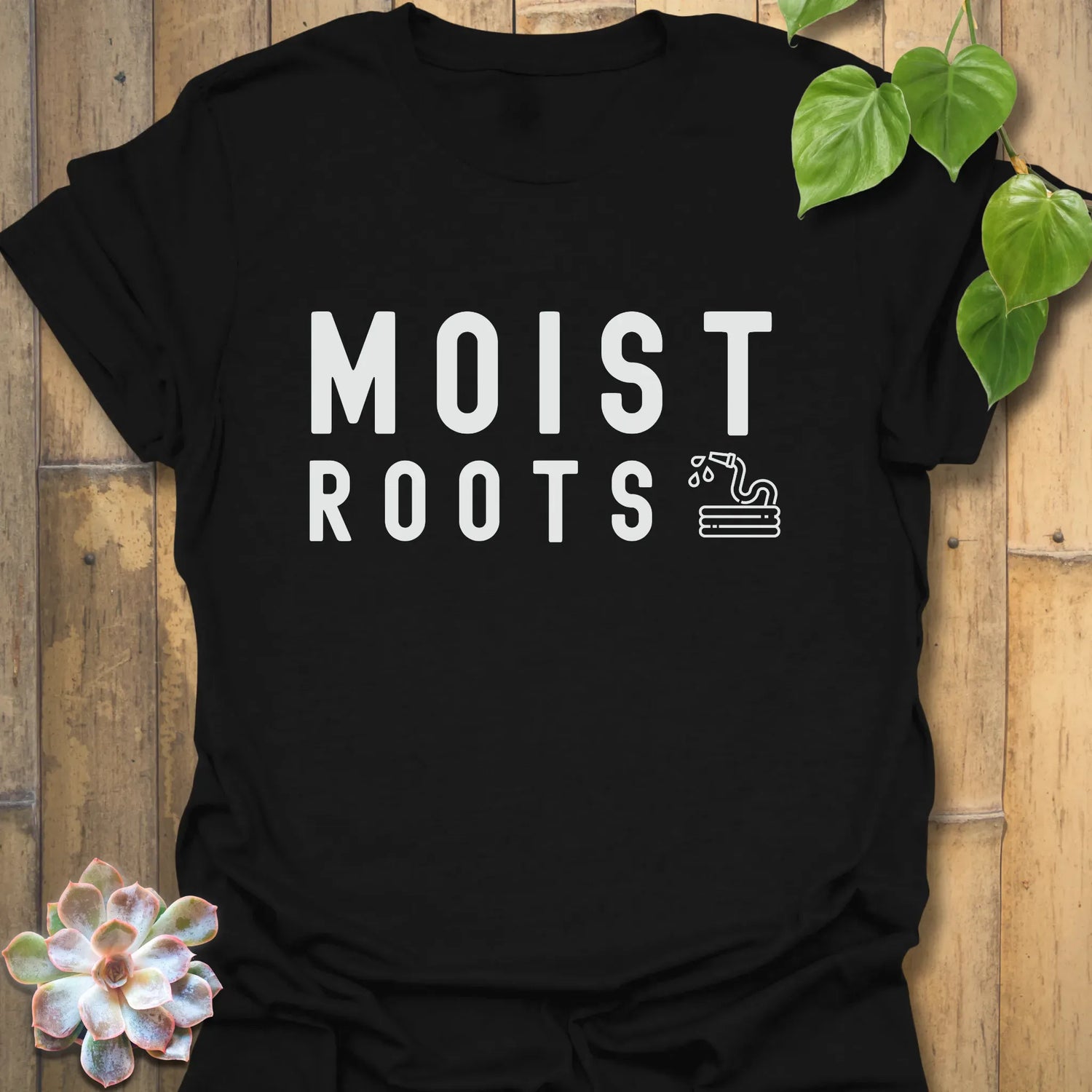 Moist Roots T-shirt Black / S T-Shirt