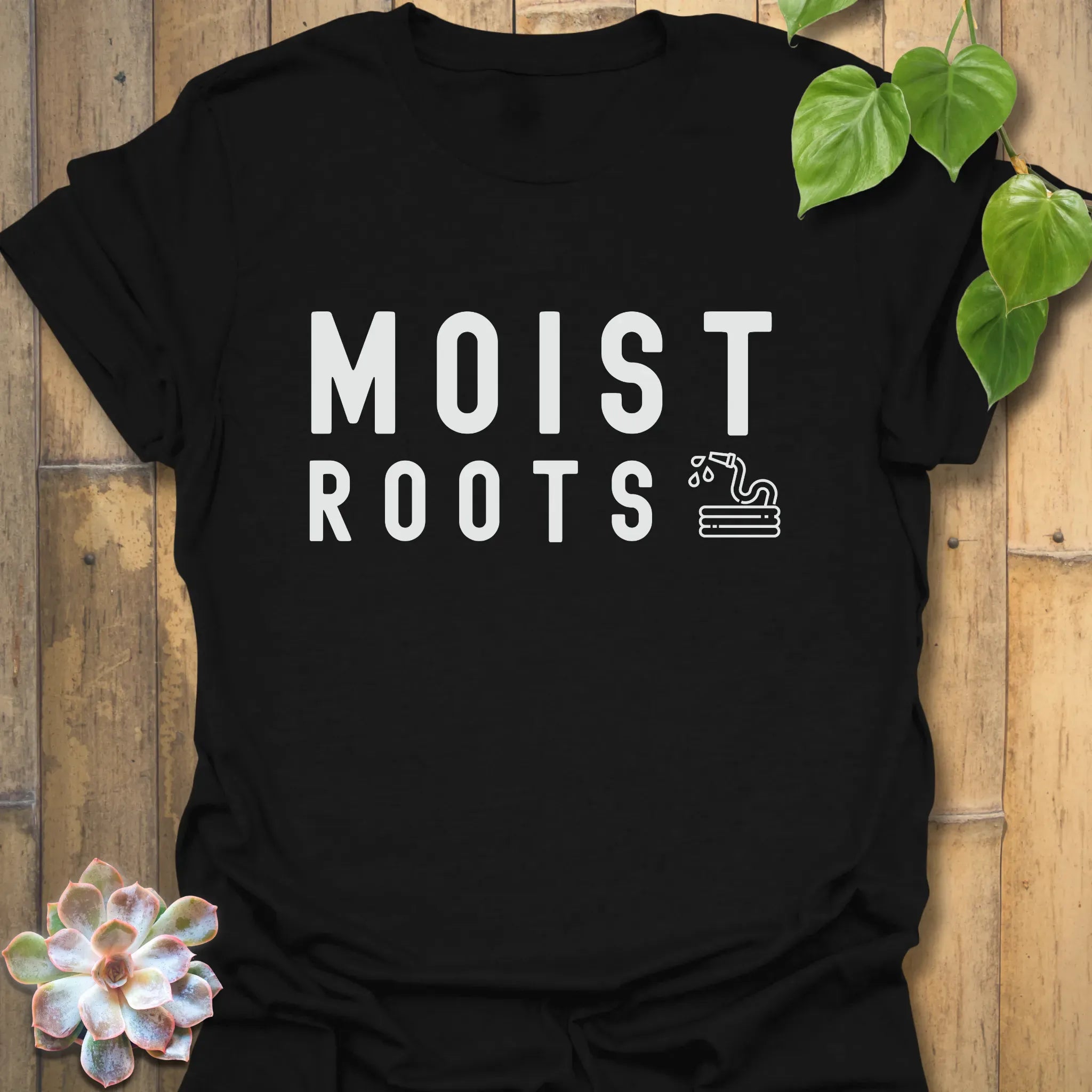 Moist Roots T-shirt Black / S T-Shirt