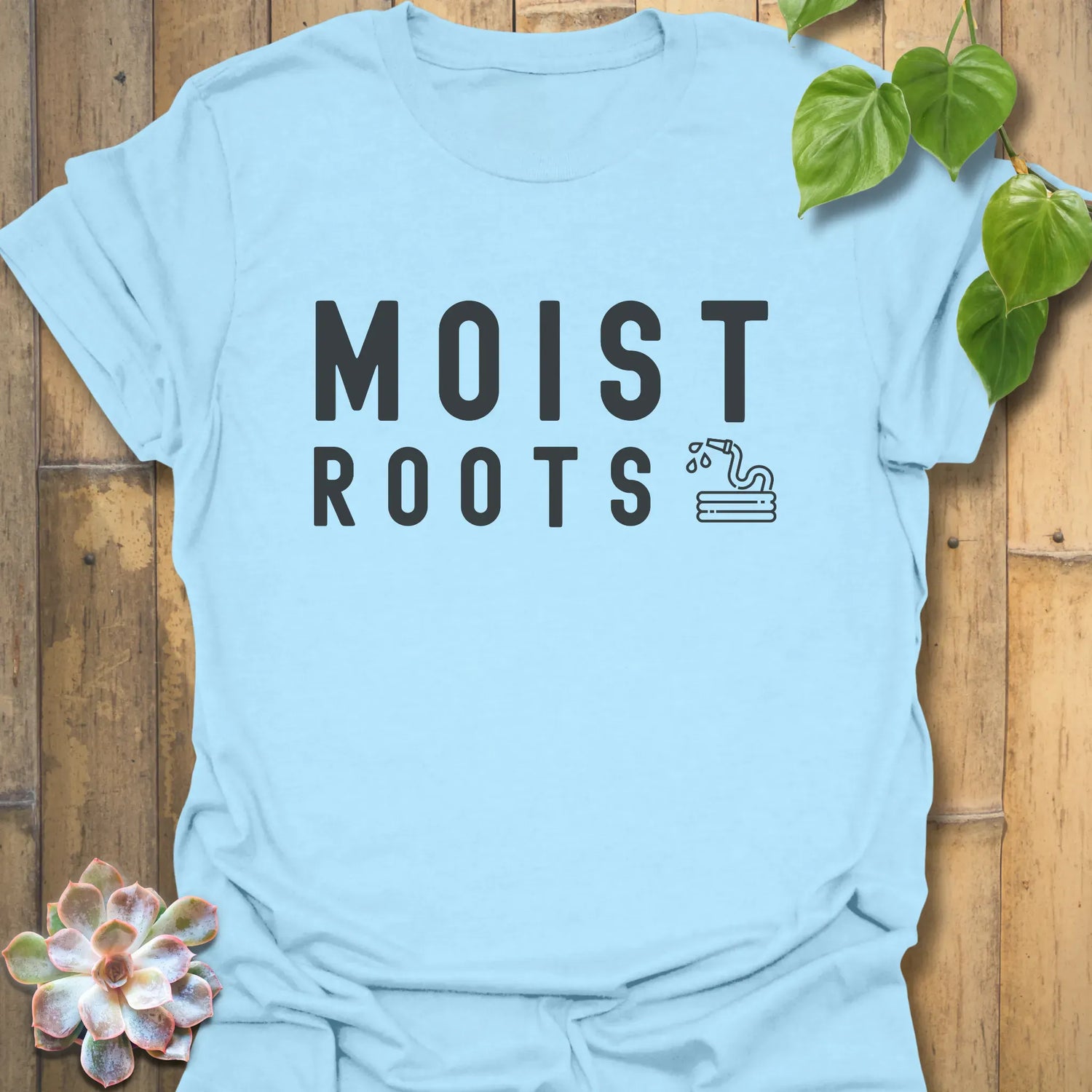 Moist Roots T-shirt Light Blue / S T-Shirt