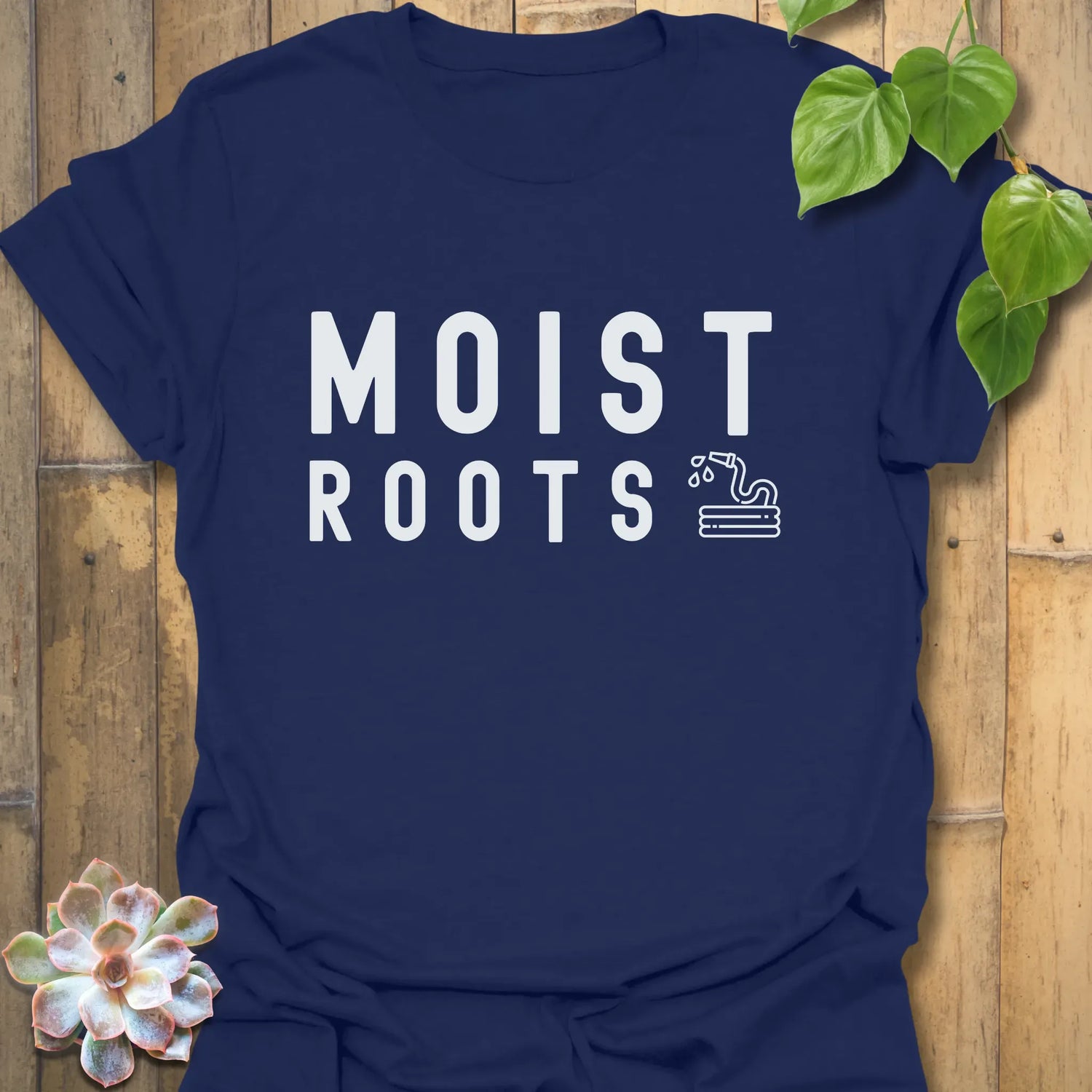 Moist Roots T-shirt Navy / S T-Shirt