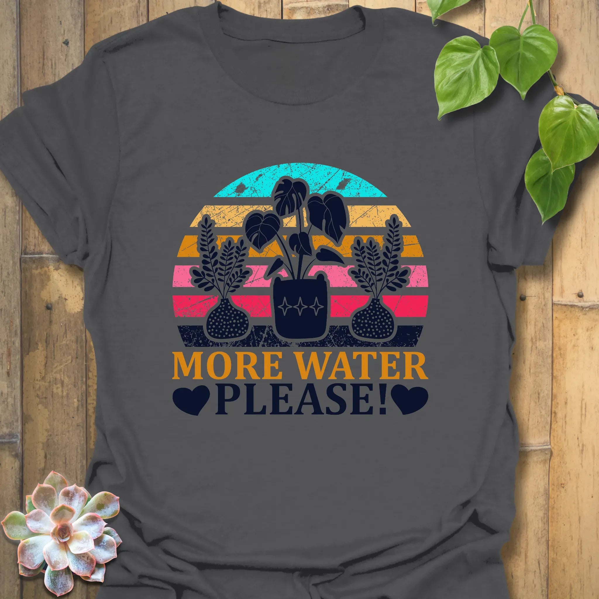 More Water Please T-shirt Charcoal / S T-Shirt