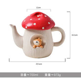 Mushroom Ceramic Tableware 301-400ml / kettle Ceramic Mugs