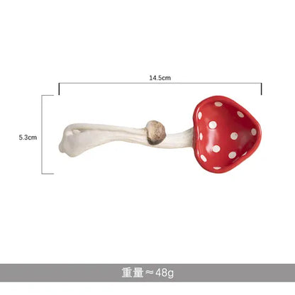 Mushroom Ceramic Tableware 301-400ml / spoon Ceramic Mugs