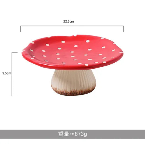 Mushroom Ceramic Tableware 301-400ml / tray Ceramic Mugs