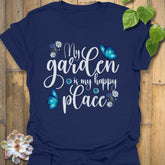 My Garden Is My Happy Place Fun T-shirt Navy / S T-Shirt