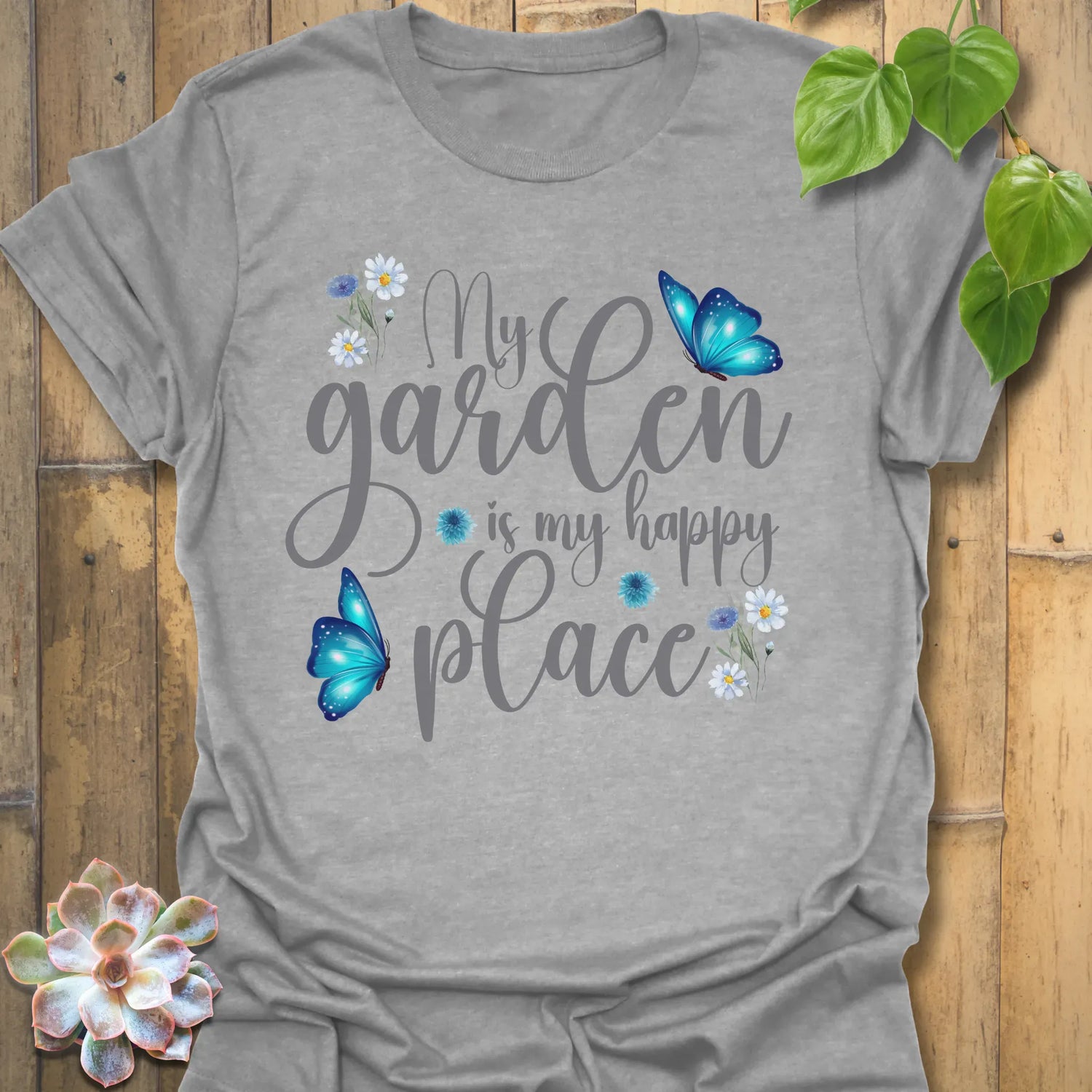 My Garden Is My Happy Place Fun T-shirt Sport Grey / S T-Shirt
