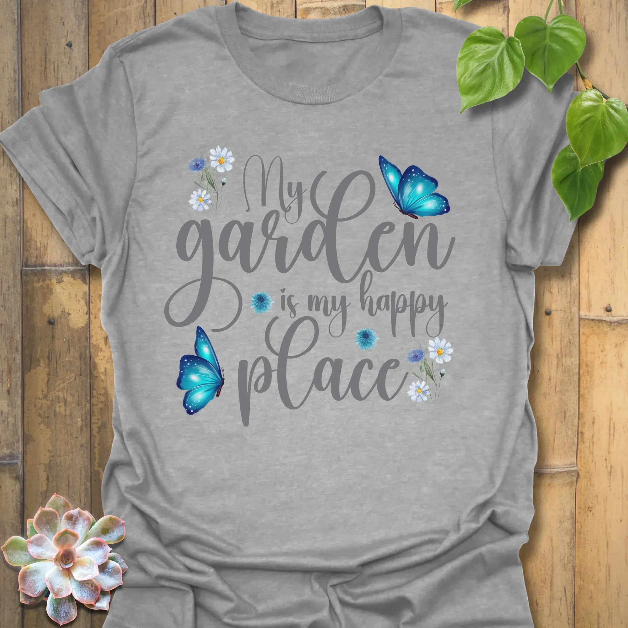 My Garden Is My Happy Place Fun T-shirt Sport Grey / S T-Shirt