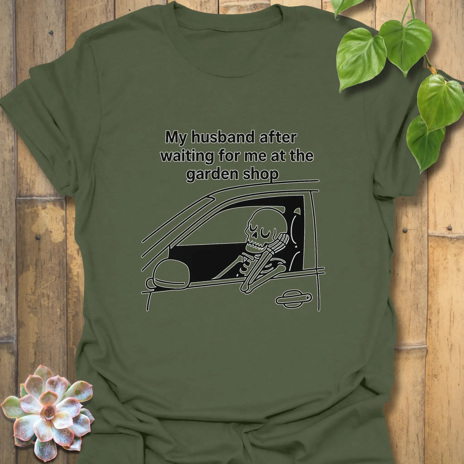 My Husband T-shirt Military Green / S T-Shirt