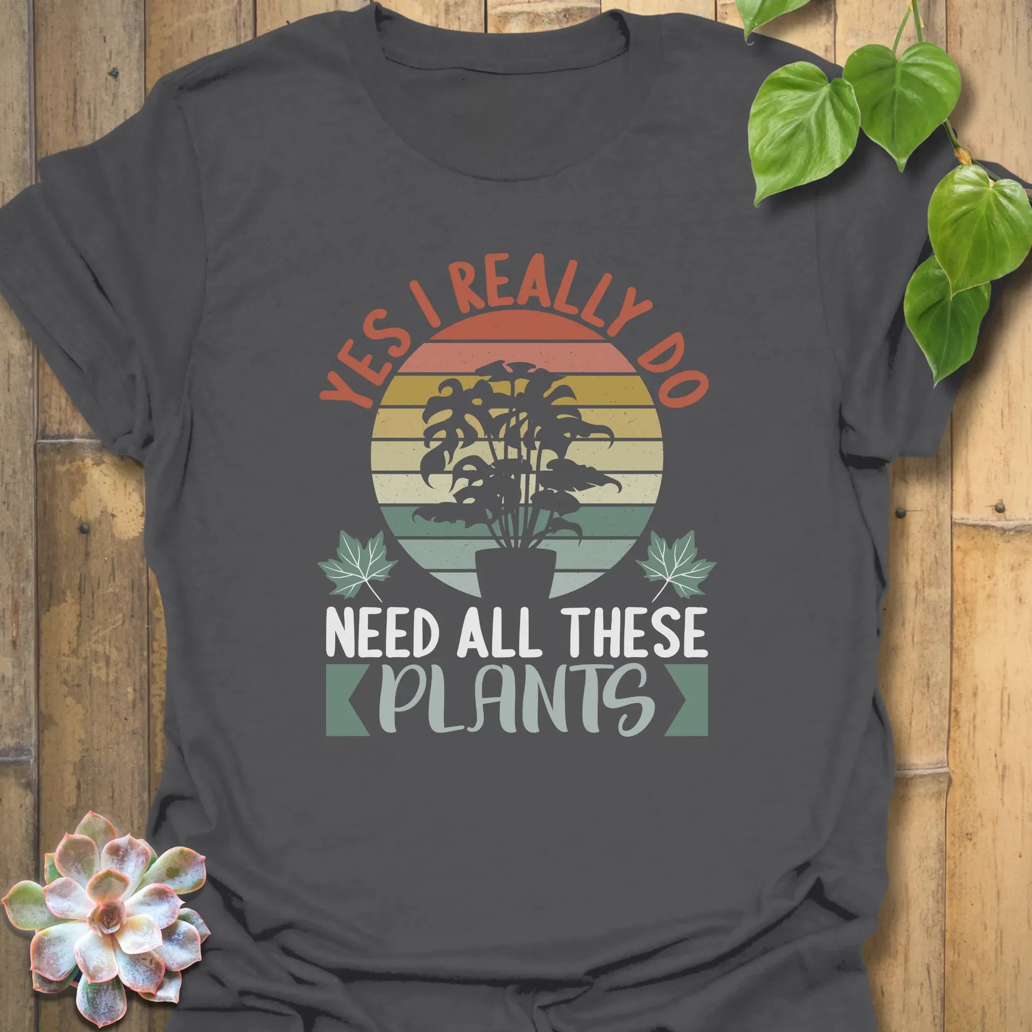 Need All These Plants T-Shirt Charcoal / S T-Shirt