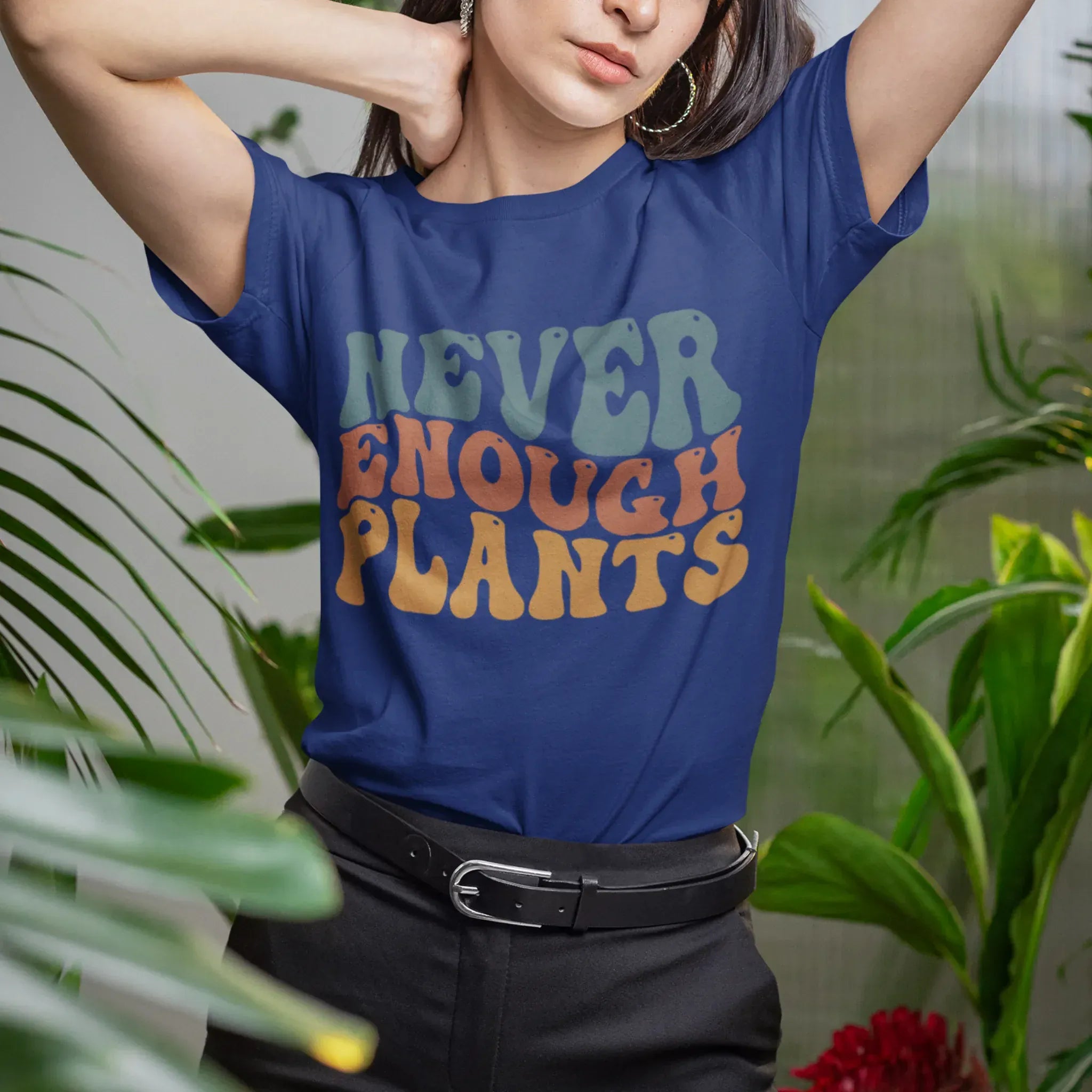 Never Enough Plants T-shirt Navy / S T-Shirt