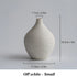 Nordic Ceramic Vase Off White-S Flower Vase