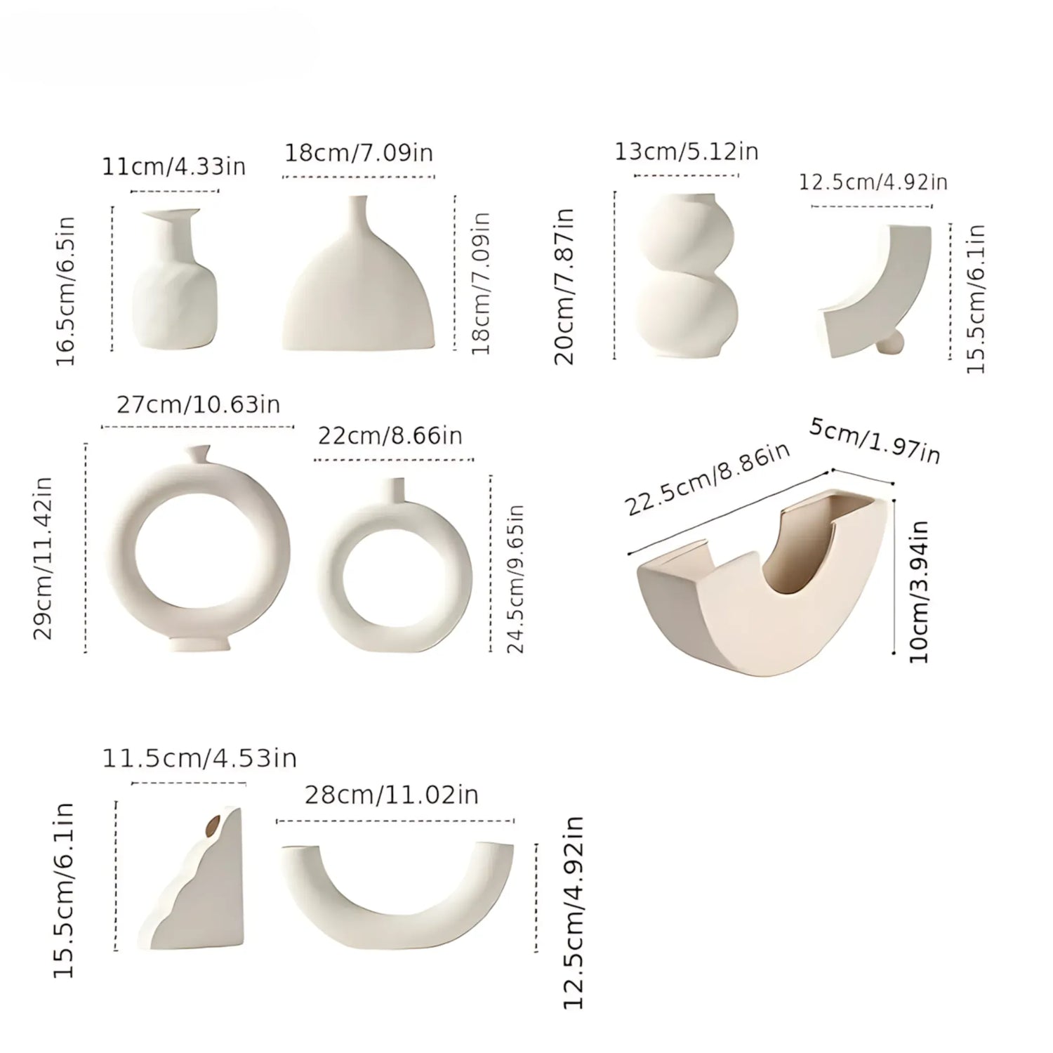 Nordic Ceramic Vase - Various Options Flower Vase