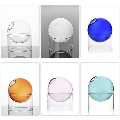 Nordic Minimalist Sphere Vase | Multicolour Borosilicate Glass vase