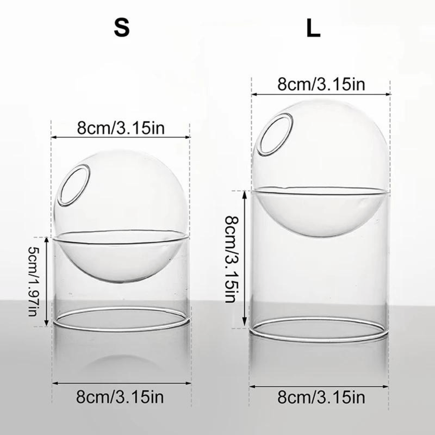 Nordic Minimalist Sphere Vase | Multicolour Borosilicate Glass vase
