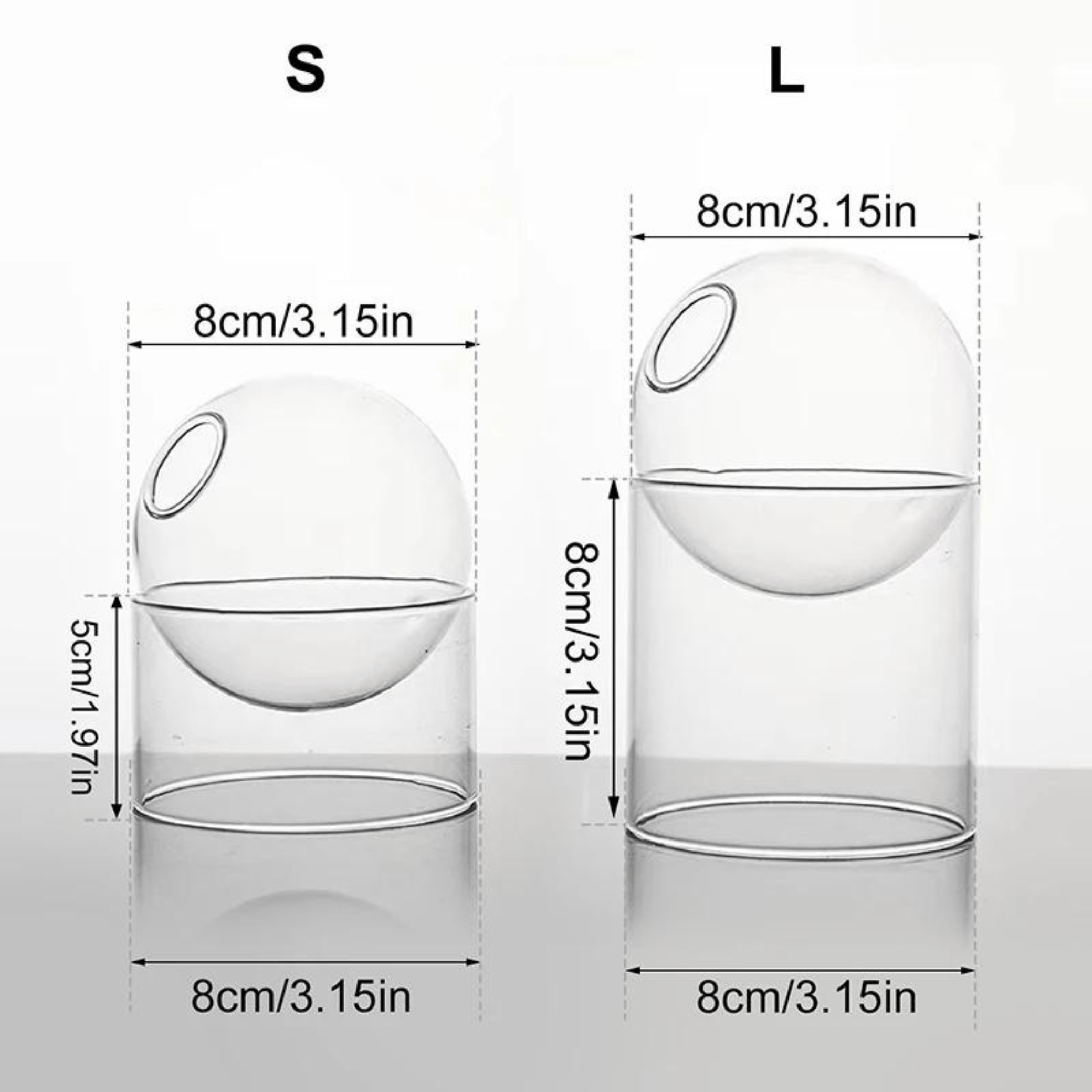 Nordic Minimalist Sphere Vase | Multicolour Borosilicate Glass vase