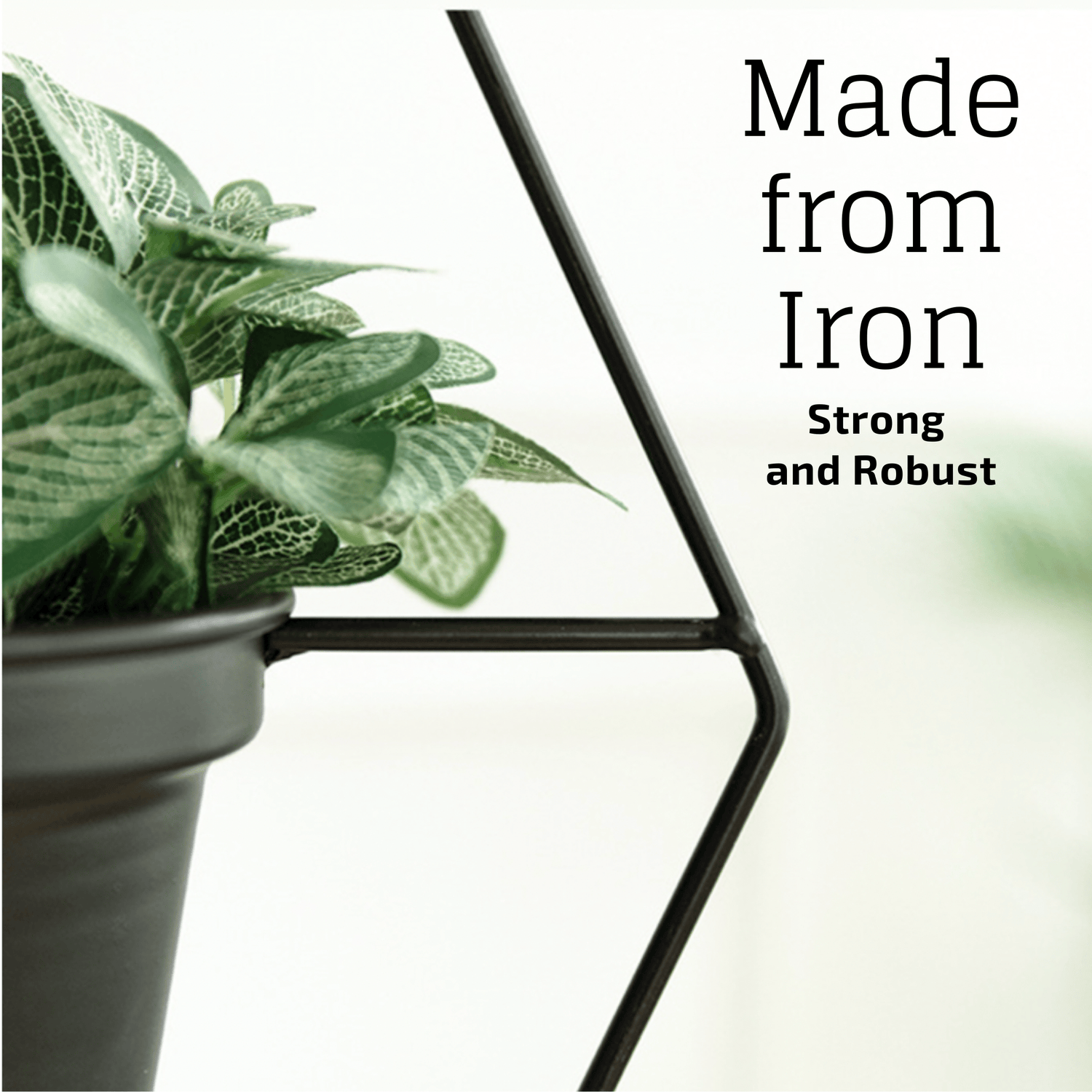 Nordic Style Metal Plant Hanger - Sturdy &amp; Durable Hanging Pots Plant holder