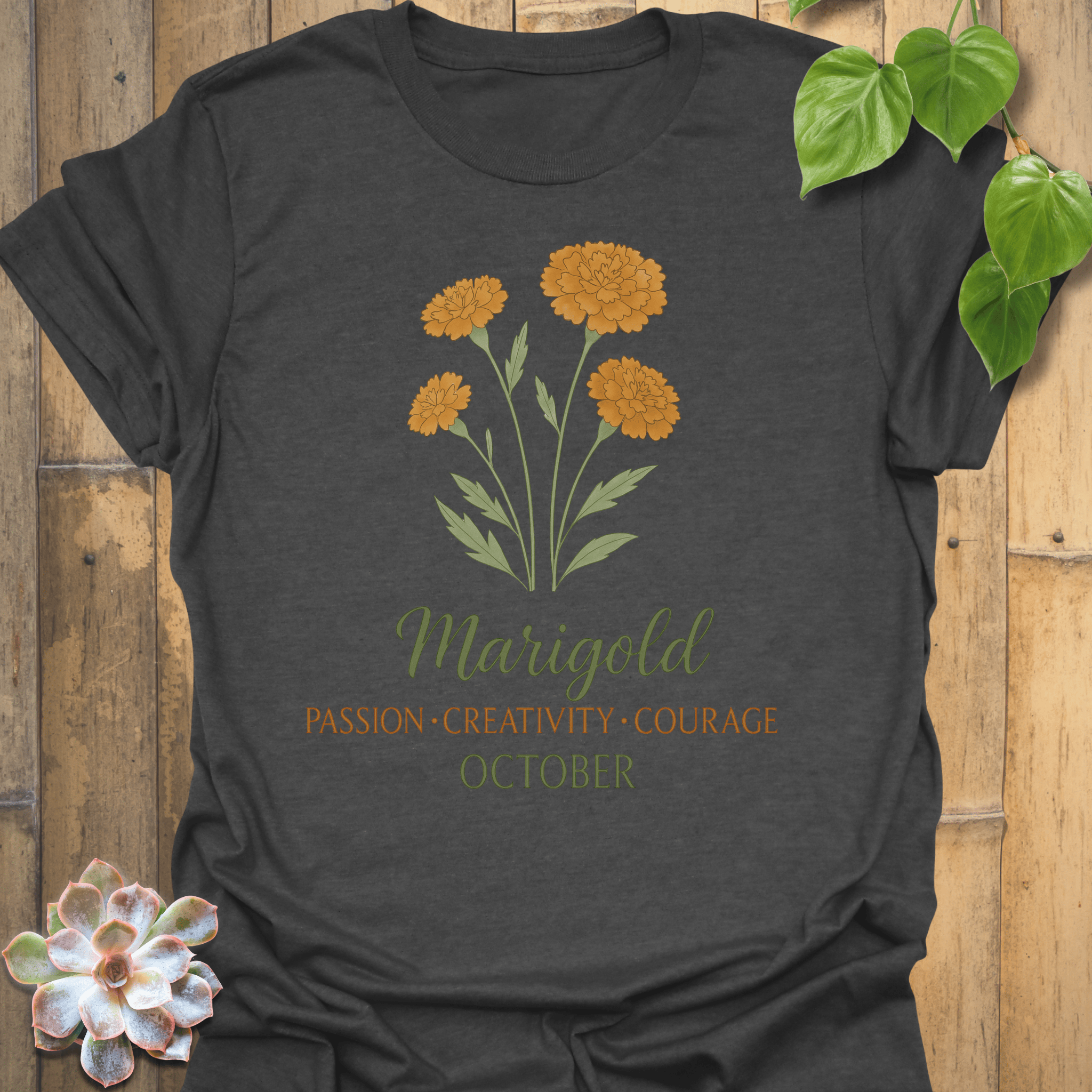 October Marigold T-shirt Dark Heather / S T-Shirt