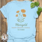 October Marigold T-shirt Light Blue / S T-Shirt
