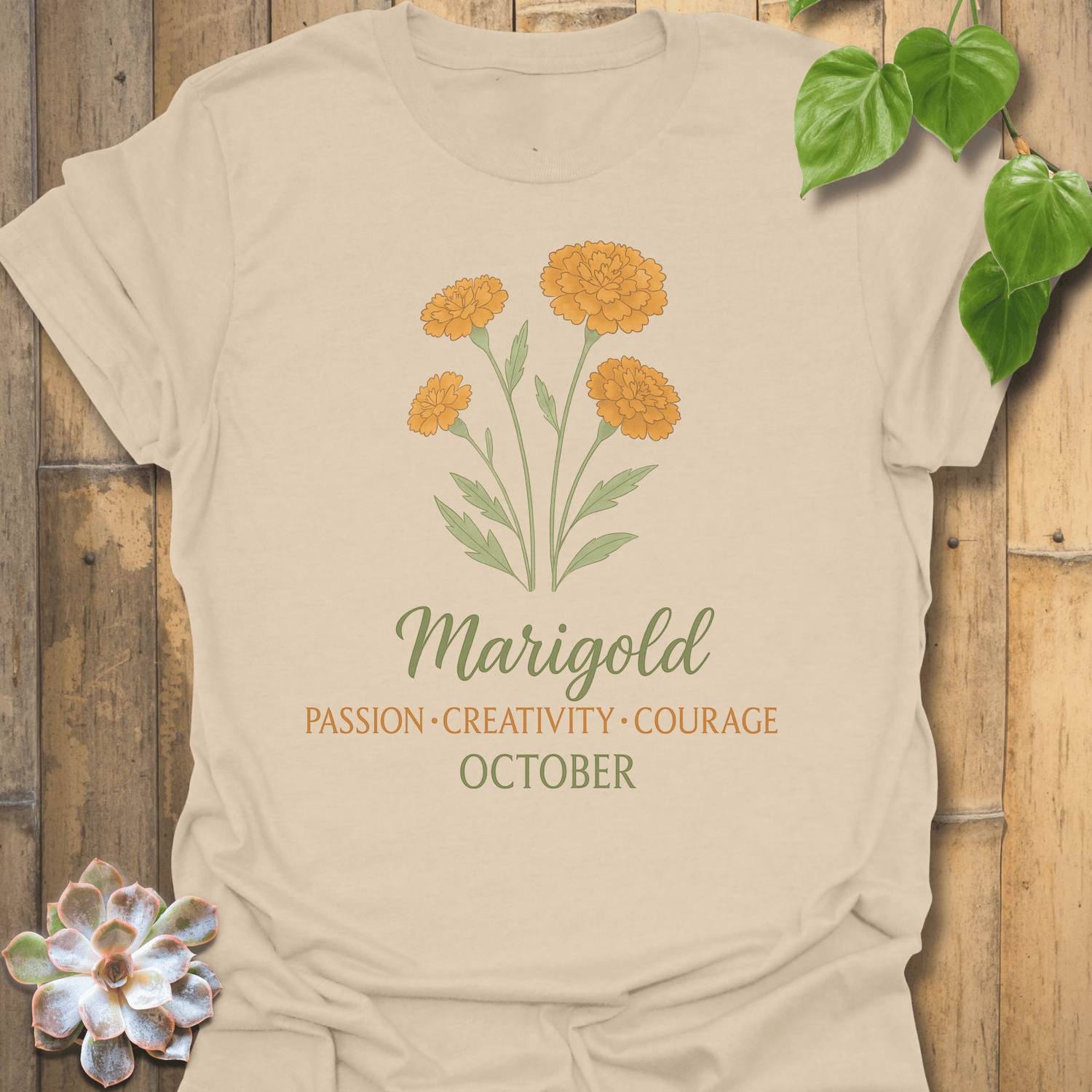 October Marigold T-shirt Sand / S T-Shirt