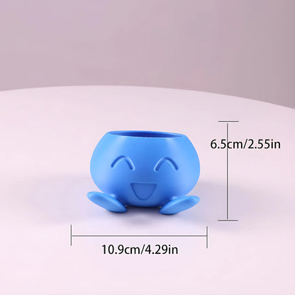 Oddish Planter - Cute Succulent Flower Pot for Home Decor Blue / S Pot Plant Holder