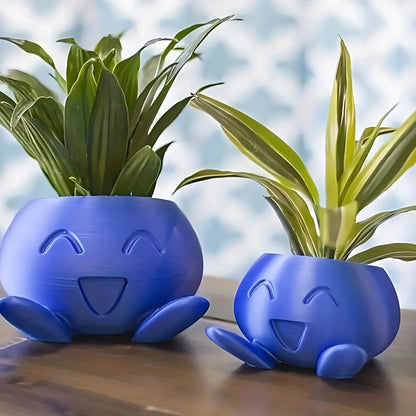 Oddish Planter - Cute Succulent Flower Pot for Home Decor Blue / S Pot Plant Holder