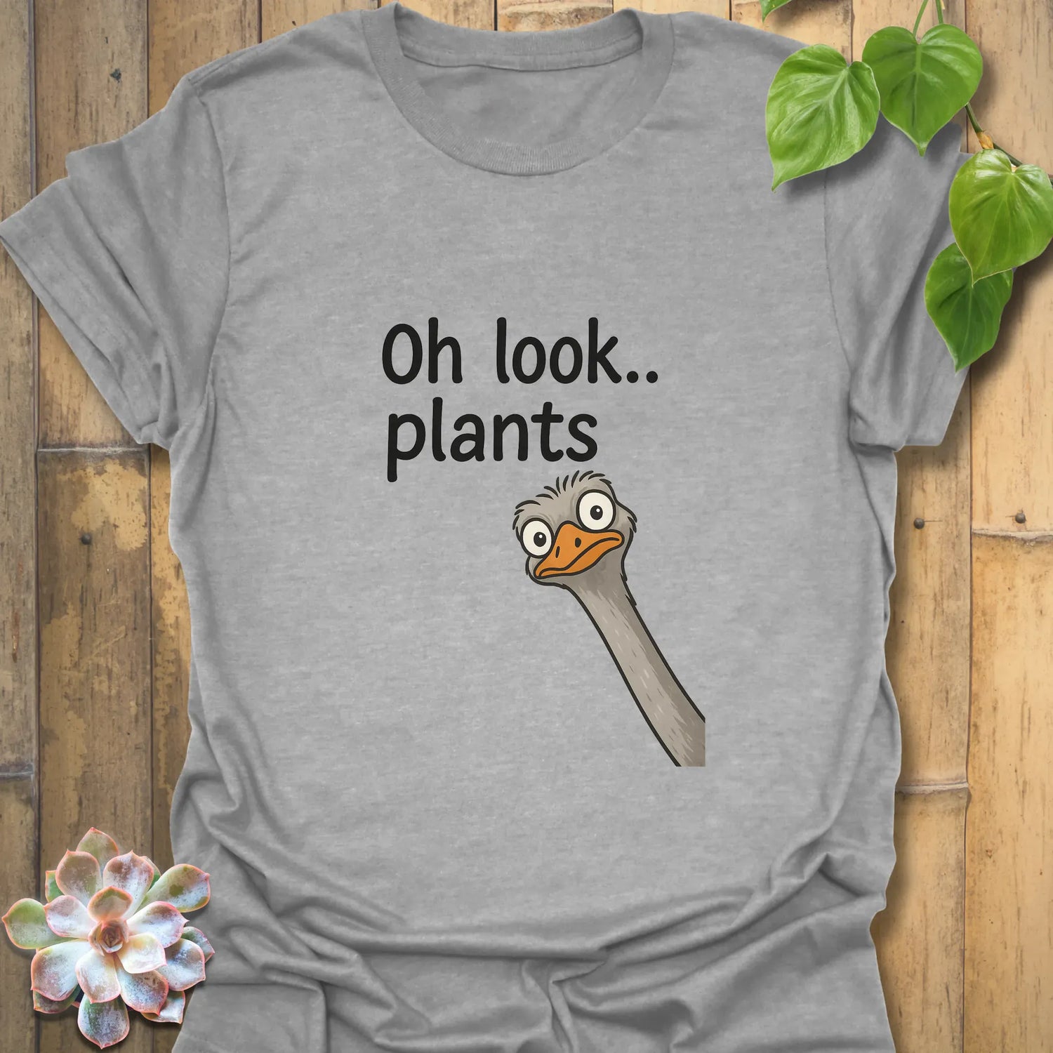 Oh Look Plants T-shirt Sport Grey / S T-Shirt