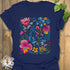 Painted Petals T-shirt Navy / S T-Shirt