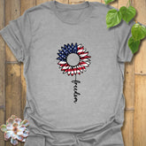 Patriotic Sunflower T-shirt Sport Grey / S T-Shirt
