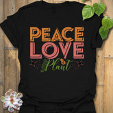 Peace Love Plant T-Shirt Black / S T-Shirt