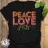 Peace Love Plant T-Shirt Black / S T-Shirt