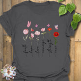 Petals Of Strength T-shirt Charcoal / S T-Shirt