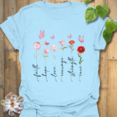 Petals Of Strength T-shirt Light Blue / S T-Shirt