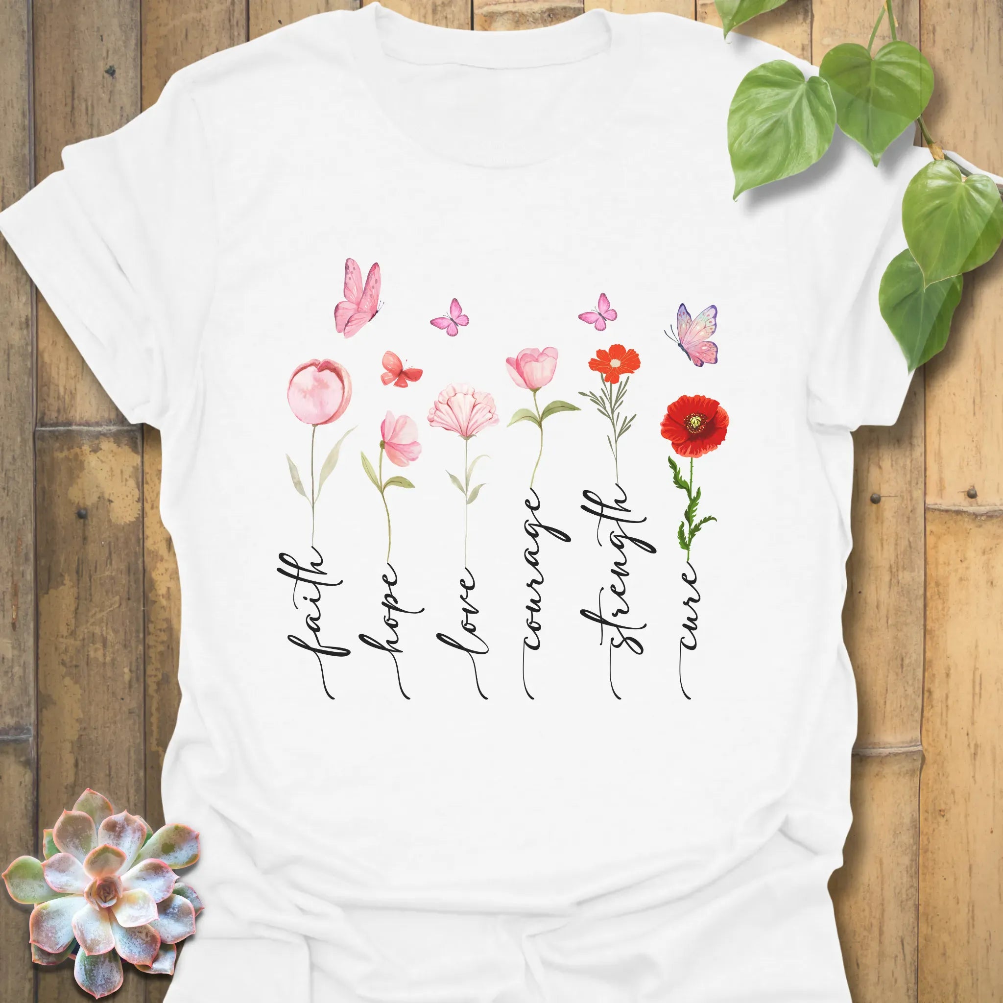 Petals Of Strength T-shirt White / S T-Shirt