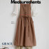 Pinafore Cotton Vintage Cross Back Apron with Pockets for Women Filemot apron