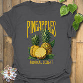 Pineapples Tropical Delight T-Shirt Charcoal / S T-Shirt